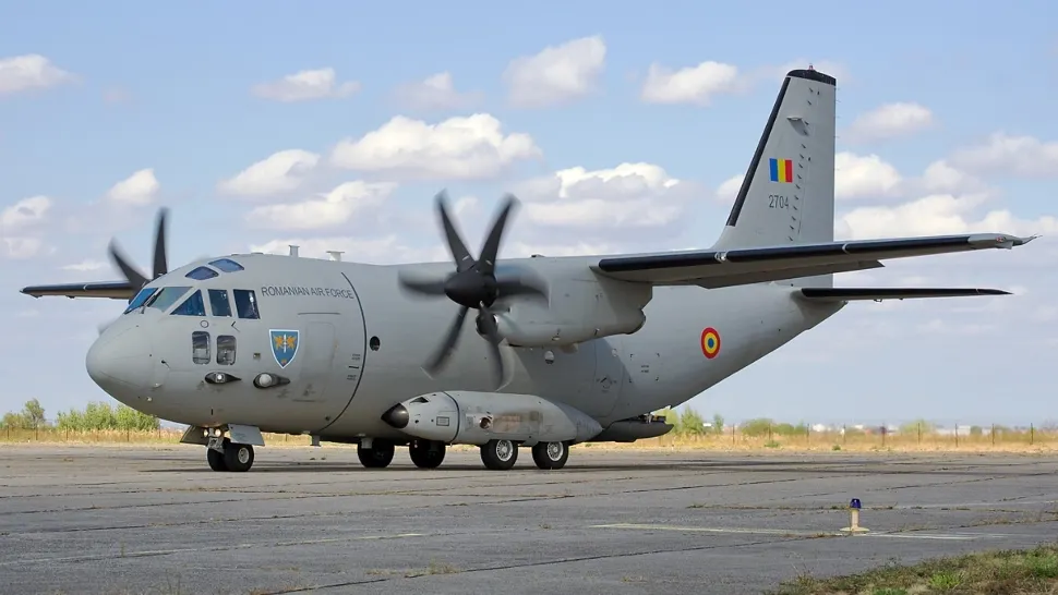 Aeronavă militară C-27J Spartan, trimisă într-o misiune medicală pentru transportul unui pacient cu arsuri la Liege