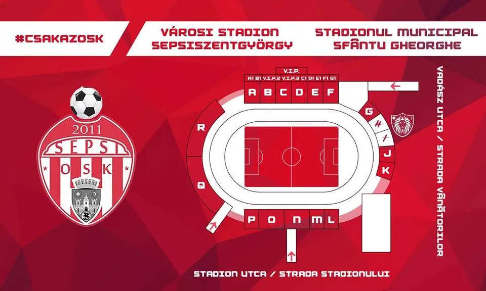 Se pun în vânzare bilete pentru meciul Sepsi OSK- AFC Hermannstadt