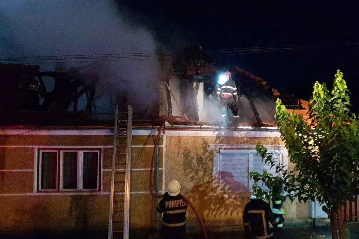 Incendiu pe strada Armata Română din Sfântu Gheorghe