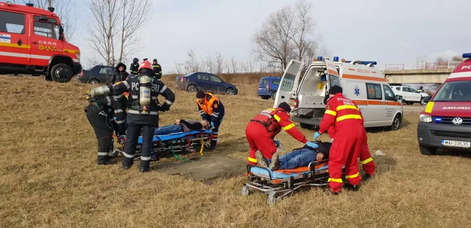 Exerciţiu al ISU Covasna în colaborare cu ISU Braşov