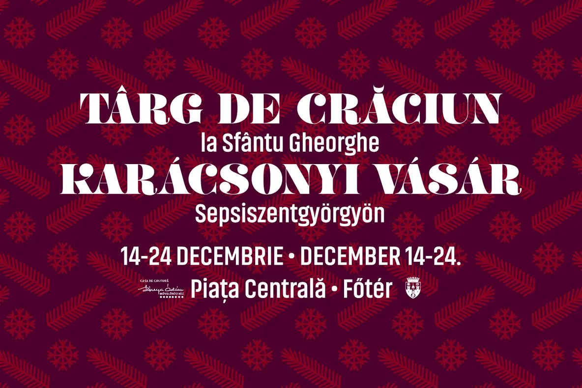 Târgul de Crăciun se deschide la Sfântu Gheorghe pe 14 decembrie