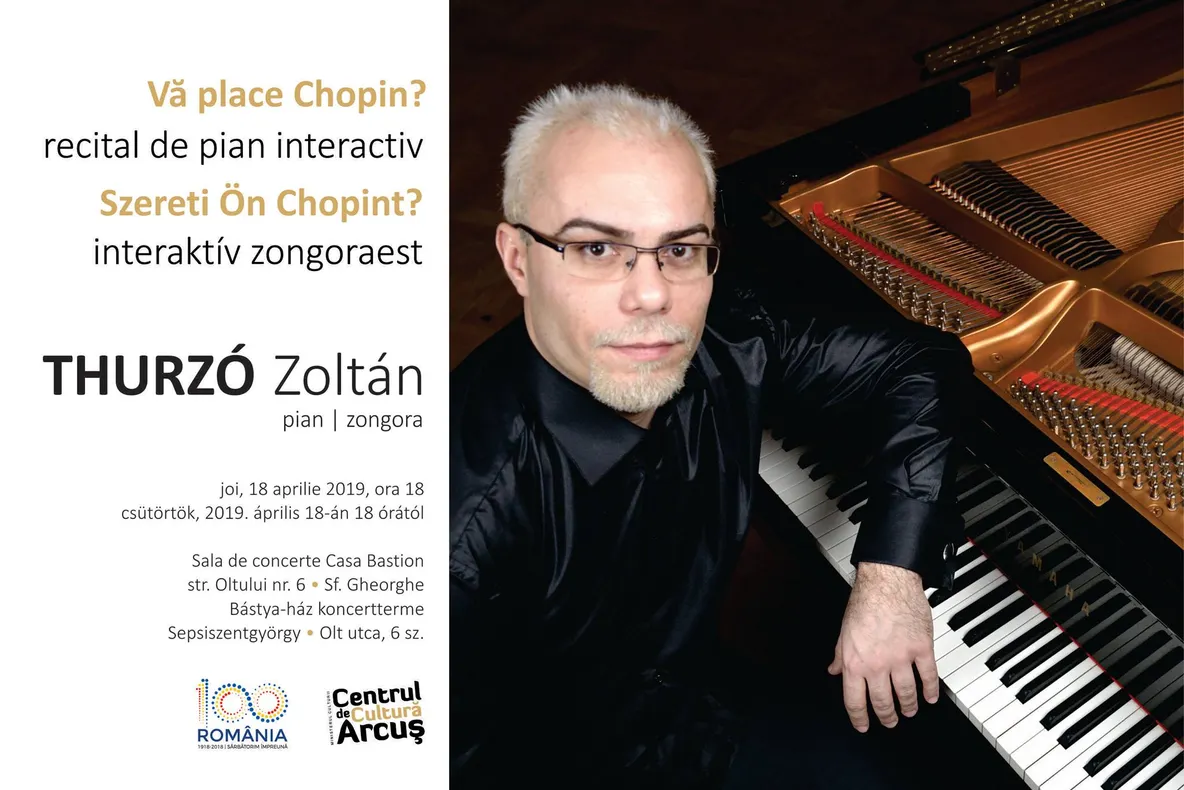 Recital de pian interactiv, joi, la Sfântu Gheorghe