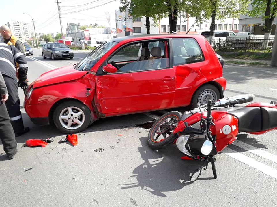 Motociclist rănit grav la Sfântu Gheorghe