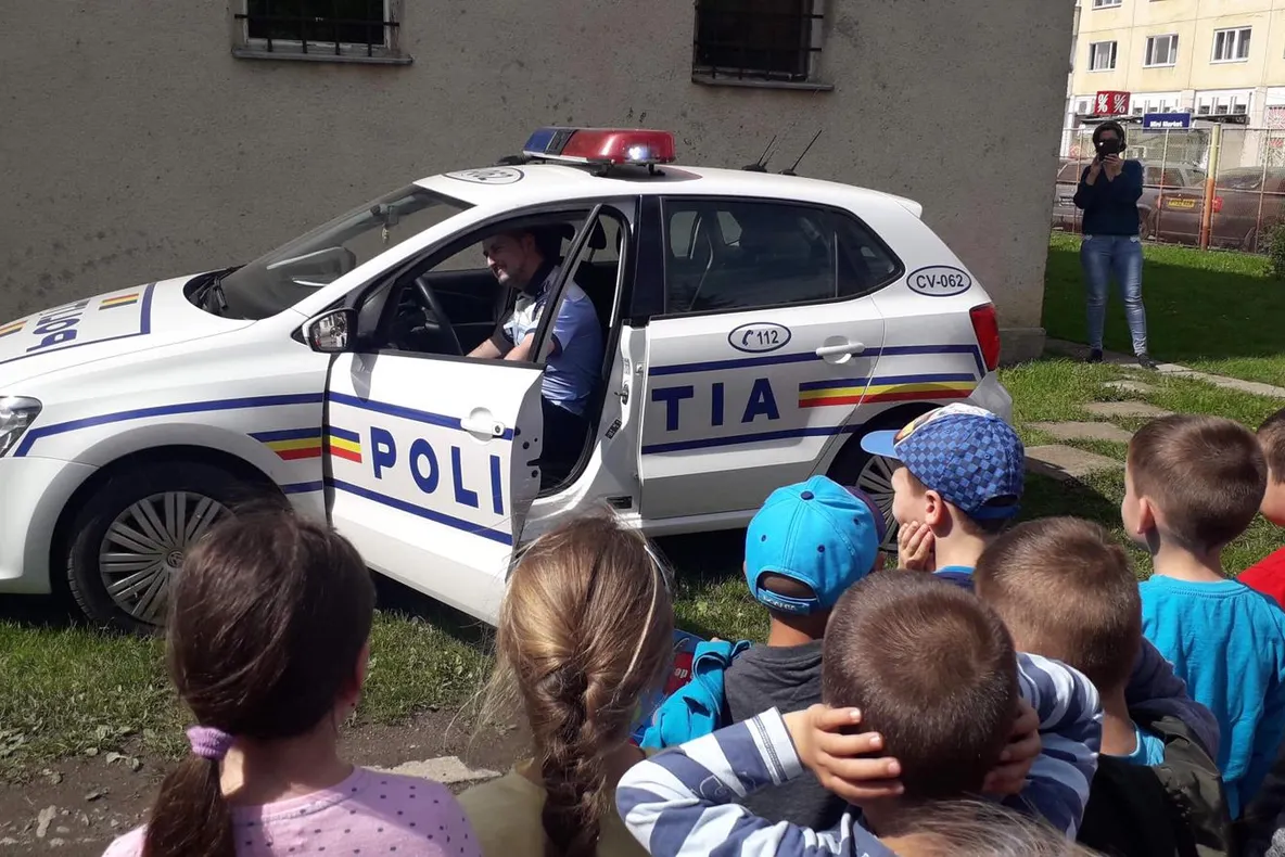 Lecții de educație rutieră la o Grădiniţă din Sfântu Gheorghe
