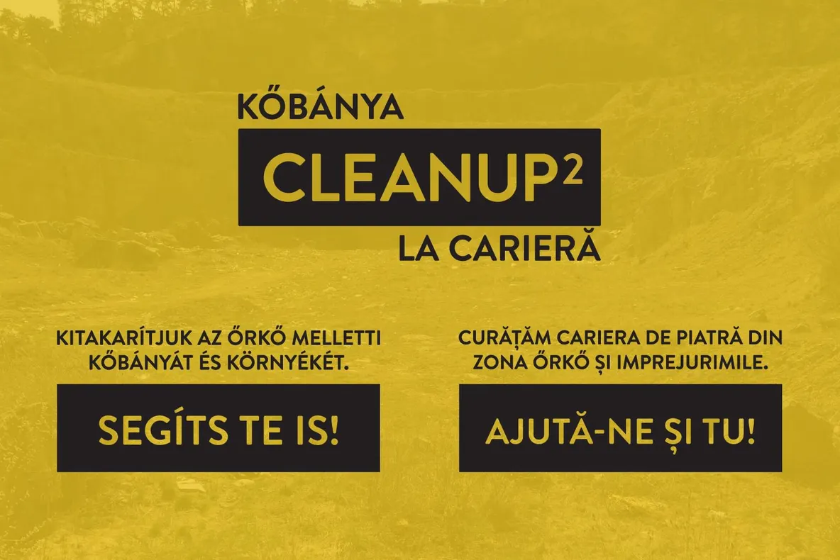 Cleanup 2 Cariera Őrkő – acțiune de colectare a deșeurilor din Sfântu Gheorghe