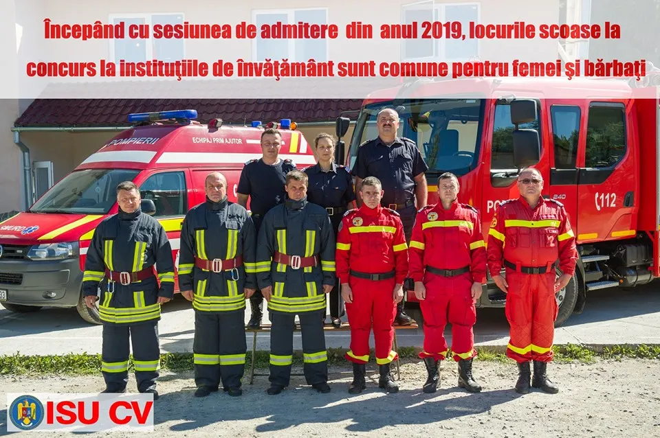 Îți doresti o carieră la ISU? Din 2020 şi fetele pot da admitere la Şcoala de pompieri