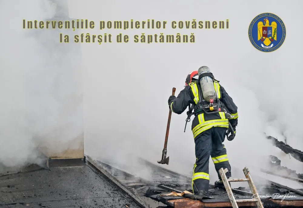 3 incendii și 30 de cazuri medicale gestionate de ISU și SMURD Covasna în ultimele zile