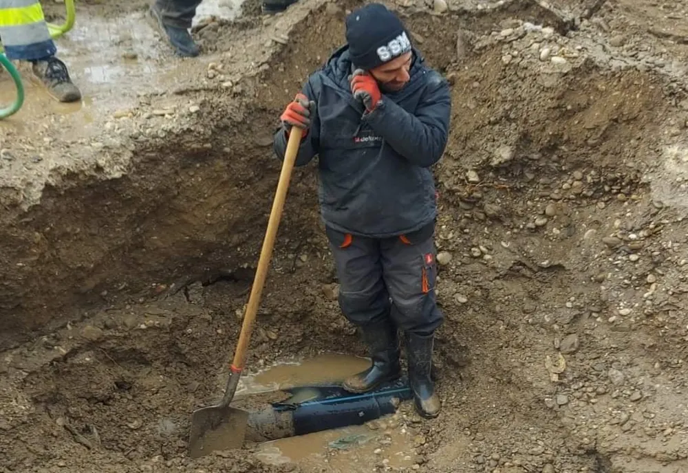 Avarie la o conductă de apă din Întorsura Buzăului