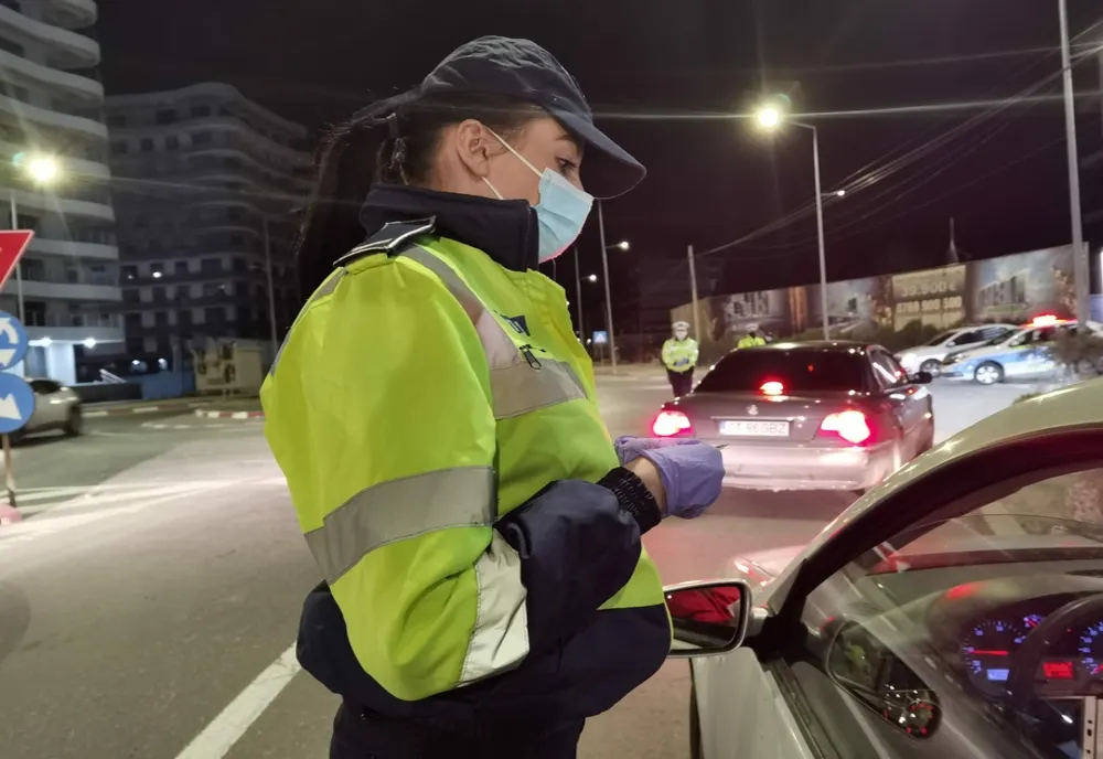 Şofer prins cu 0,75 mg/l alcool pur în aerul expirat