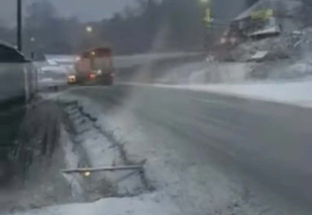 VIDEO Ninge în centrul țării!