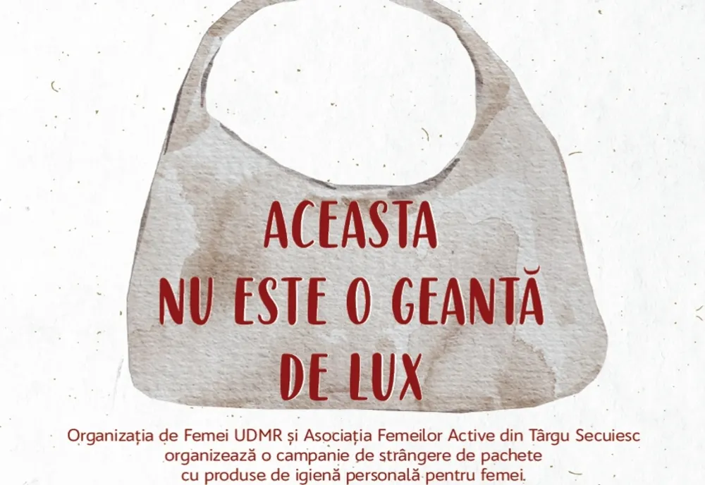 Apel către covăsneni să doneze produse de igienă personală pentru femeile nevoiaşe