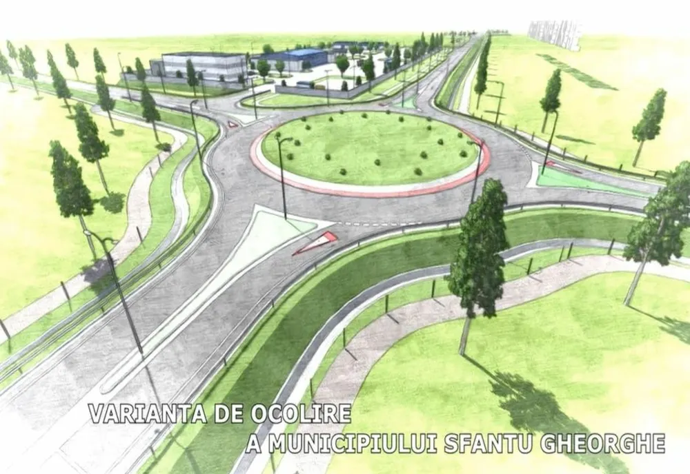VIDEO Cum va arăta Ocolitoarea municipiului Sfântu Gheorghe?