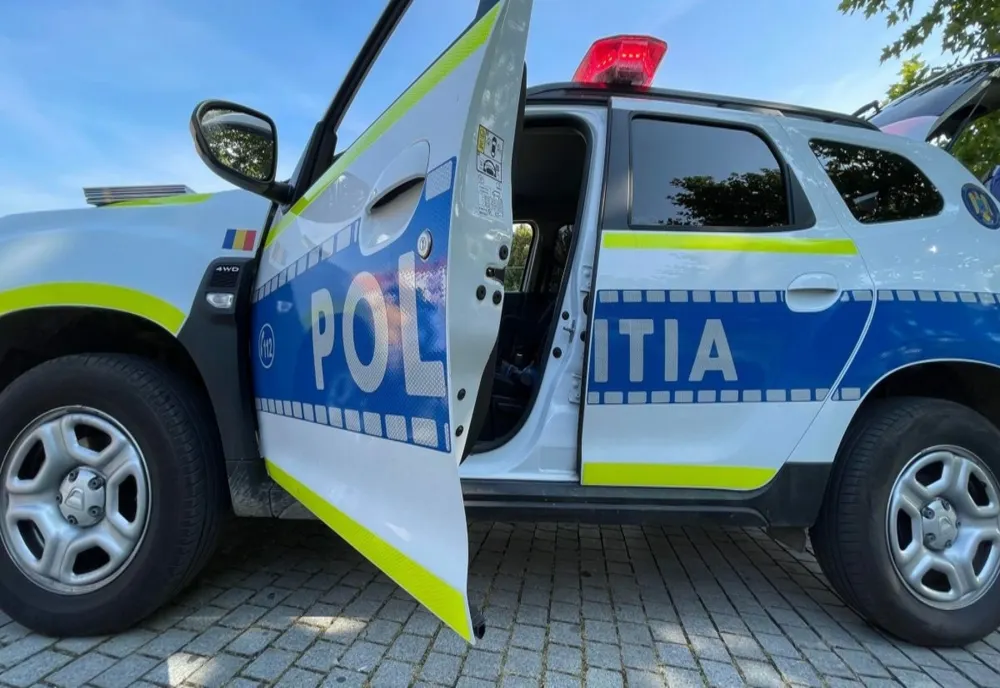 Mașină de Poliție a IPJ Covasna, implicată într-un accident la Brașov