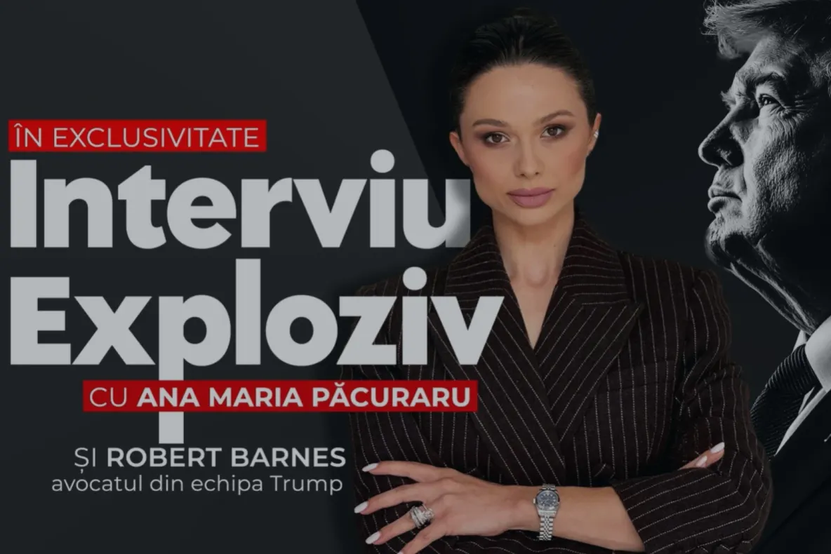 Ana Maria Păcuraru, interviu exploziv cu Robert Barnes, avocatul din echipa lui Donald Trump. Americanii fac scut în jurul televiziunii poporului din România