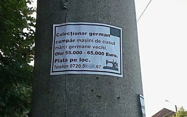 anunt masina de cusut germana