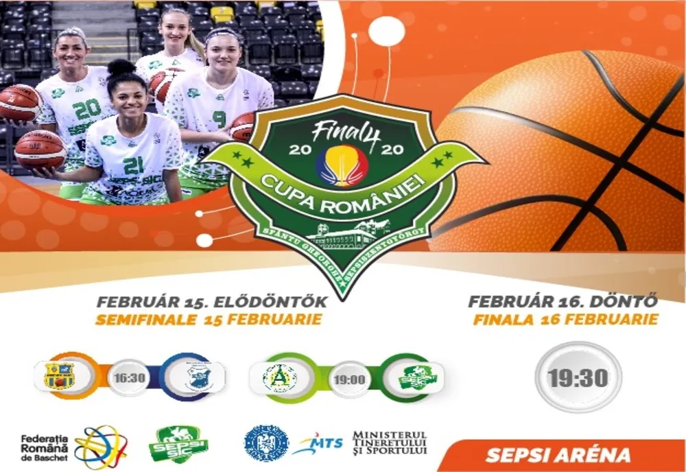 Final 4 Cupa României la baschet feminin, în week-end la Sfântu Gheorghe. De unde pot fi cumpărate biletele