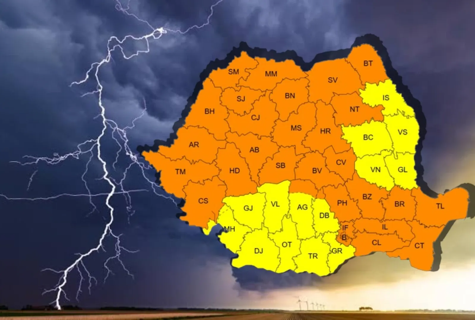 Alertă meteo de vreme severă