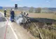IPJ Covasna: șoferul mașinii care a luat foc în apropiere de Bodoc, nu era atent la drum