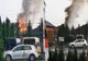 Magazie din Târgu Secuiesc, în flăcări din cauza unui trăsnet