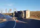 Camion cu sfeclă răsturnat pe DN11