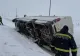 Microbuz cu 16 pasageri, răsturnat în Giurgiu, pe DN5